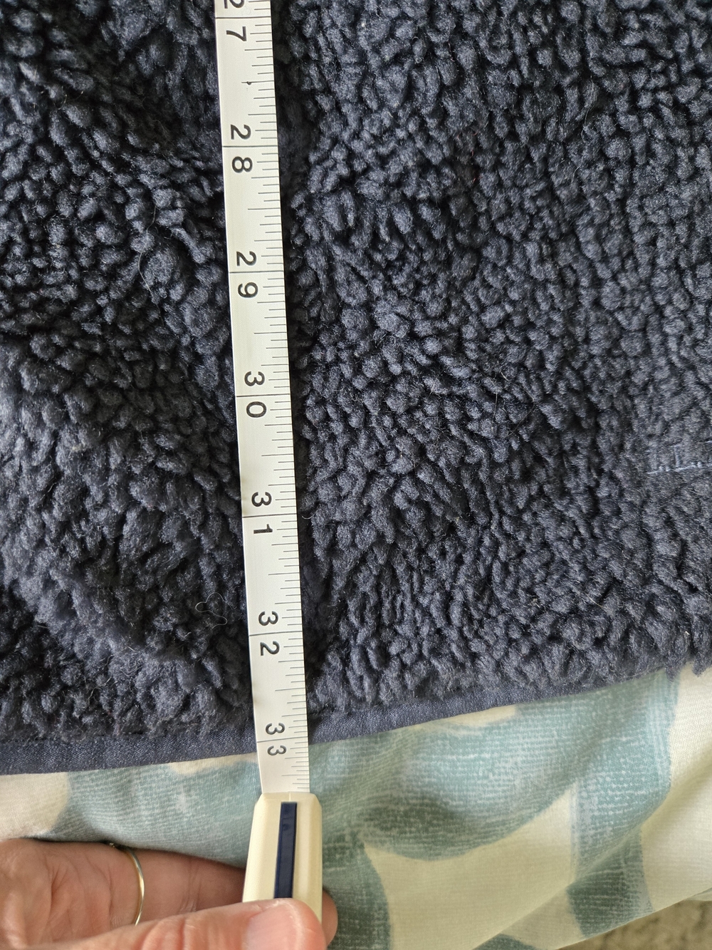 LL Bean Cozy Plush Teddy Coat - Navy Blue - Picture 9 of 9